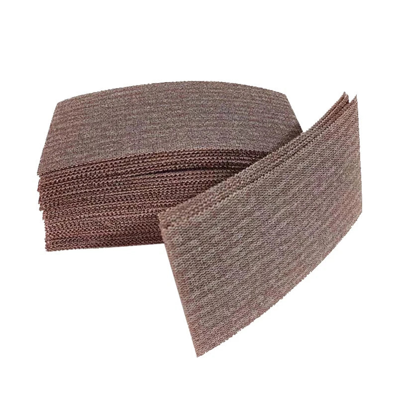 93x230mm Rectangular Mesh Sanding Sheets — P80 to P1000 Grit Hook & Loop Sandpaper for Half‑Sheet Sanders