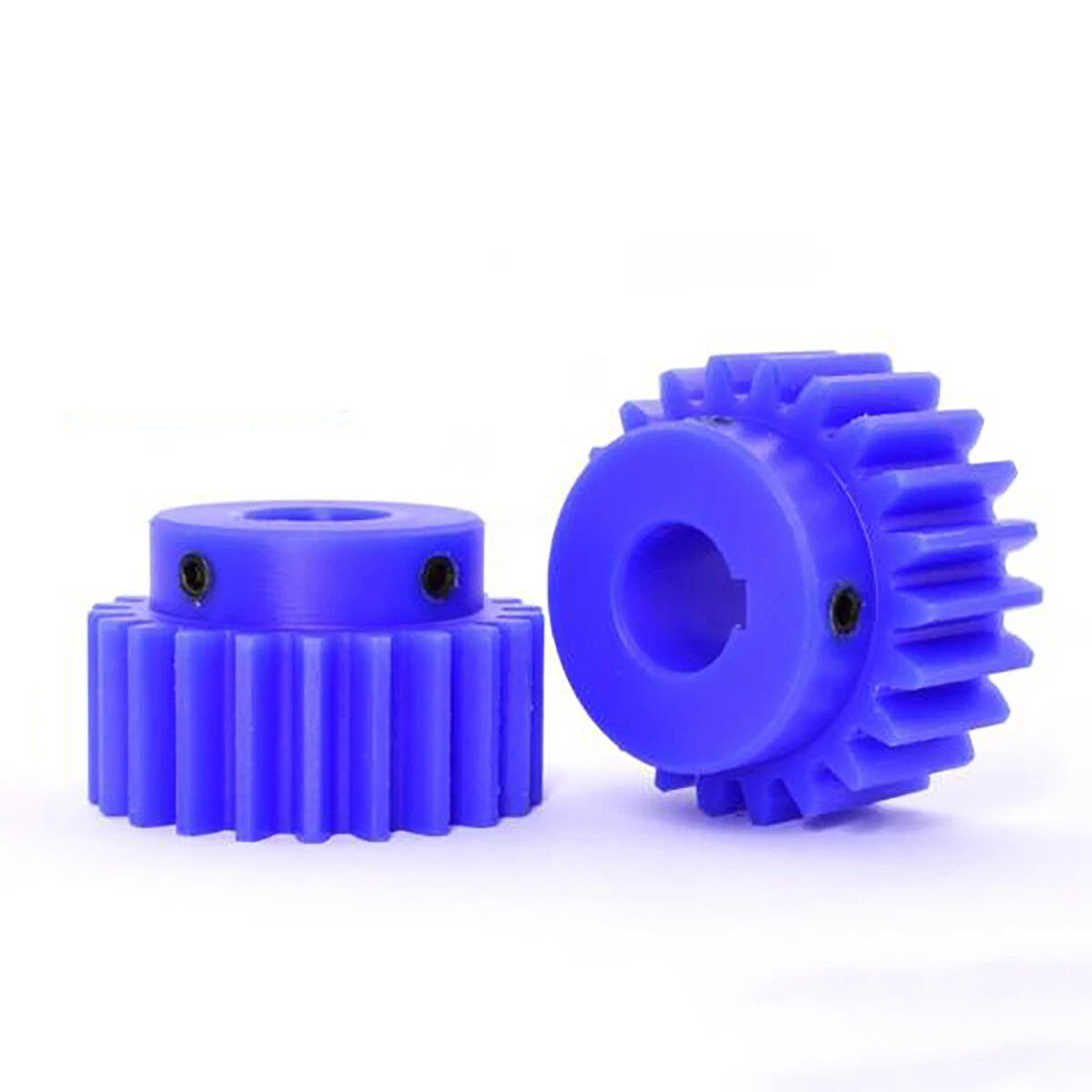 1/1.5/2/3 Mod Spur Gear Plastic Nylon Gear 10-60T Teeth Transmission Gear w/Step