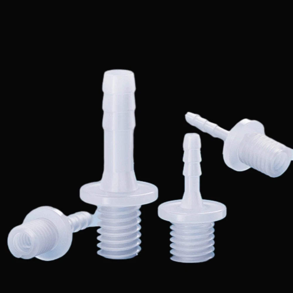 Aquarium Accessories Plastic Hose Barb Fitting Metric Thread Male Connector