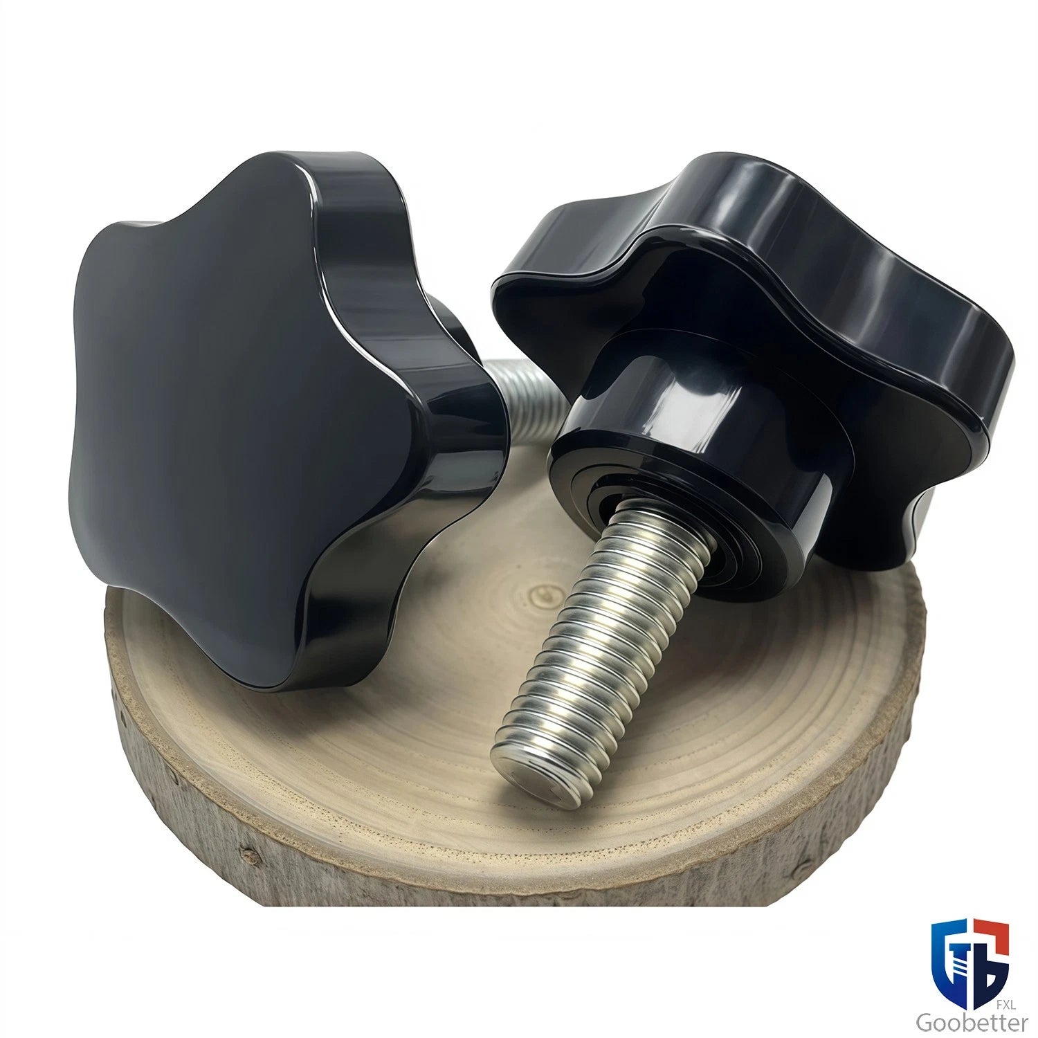 Plastic Star Knobs Clamping Bolts Thumb Screws Machine Handle Black M8 M10