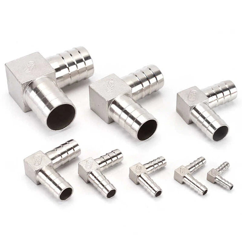 Stainless Steel Barb Hose Fittings — Straight, Elbow, Tee, Y-Piece & Cross