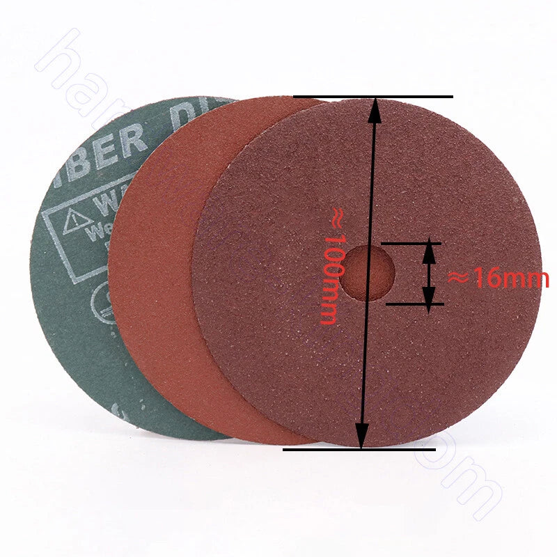 100mm 125mm Grinding Wheel Abrasive Discs — P24 to P120 Grit Fiber‑Backed Sanding Wheels for Angle Grinders