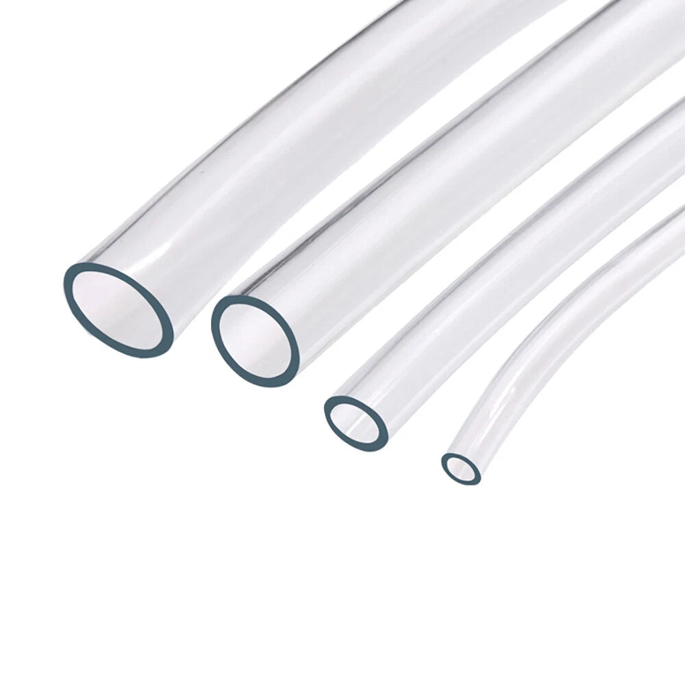Clear PVC Flexible Tubing — Fuel, Oil, Air, Water & Aquarium Hose | ID 2–25mm