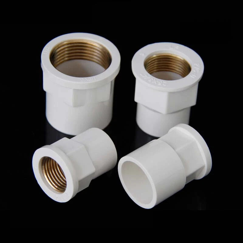 Female Thread Pipe Connector PVC Fittings Straight Adaptor 20mm 25mm 32mm