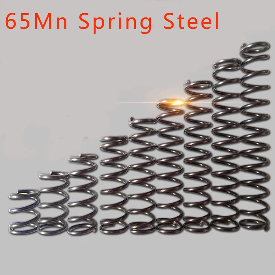 10pcs Steel Spring Compression Pressure Wire Dia 1.6mm 1.8mm 2mm Pick Your Size