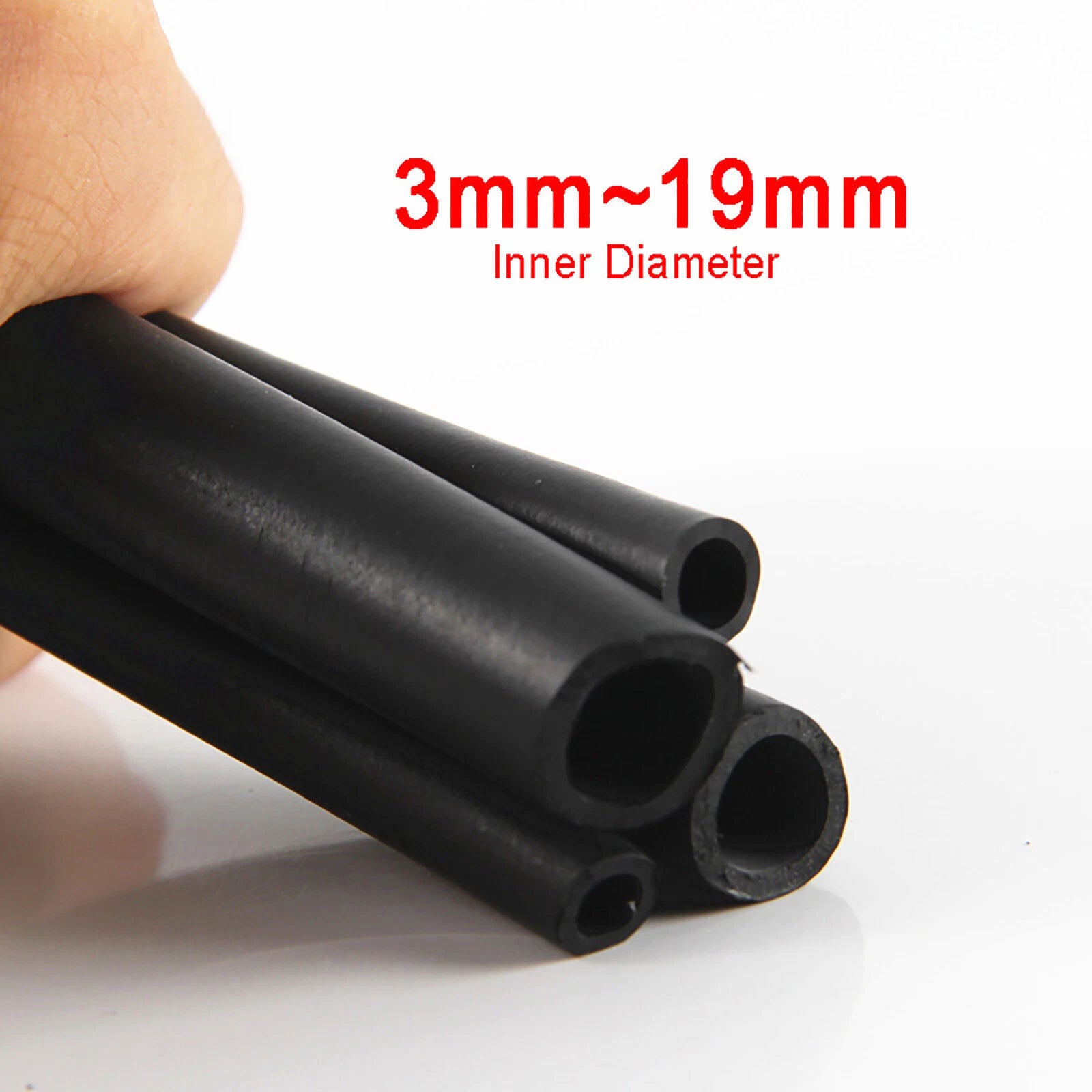 Nitrile Rubber Black Fuel Tube Petrol Diesel Oil Line Hose Pipe Tubing 3mm~19mm