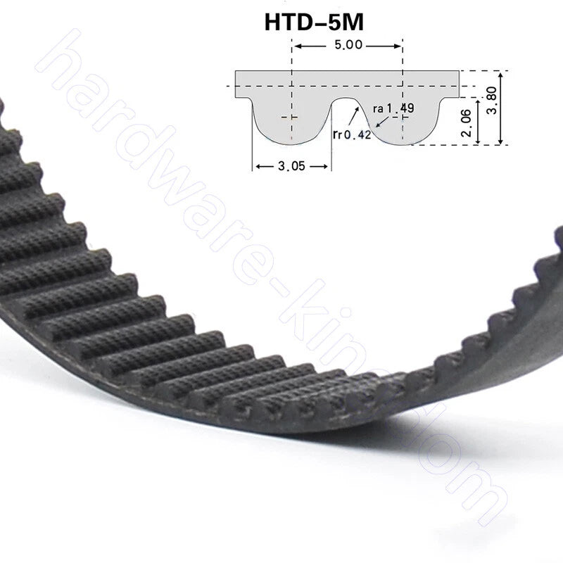 HTD 5M Timing Belt 15mm Wide – Closed Loop Rubber Drive Belt