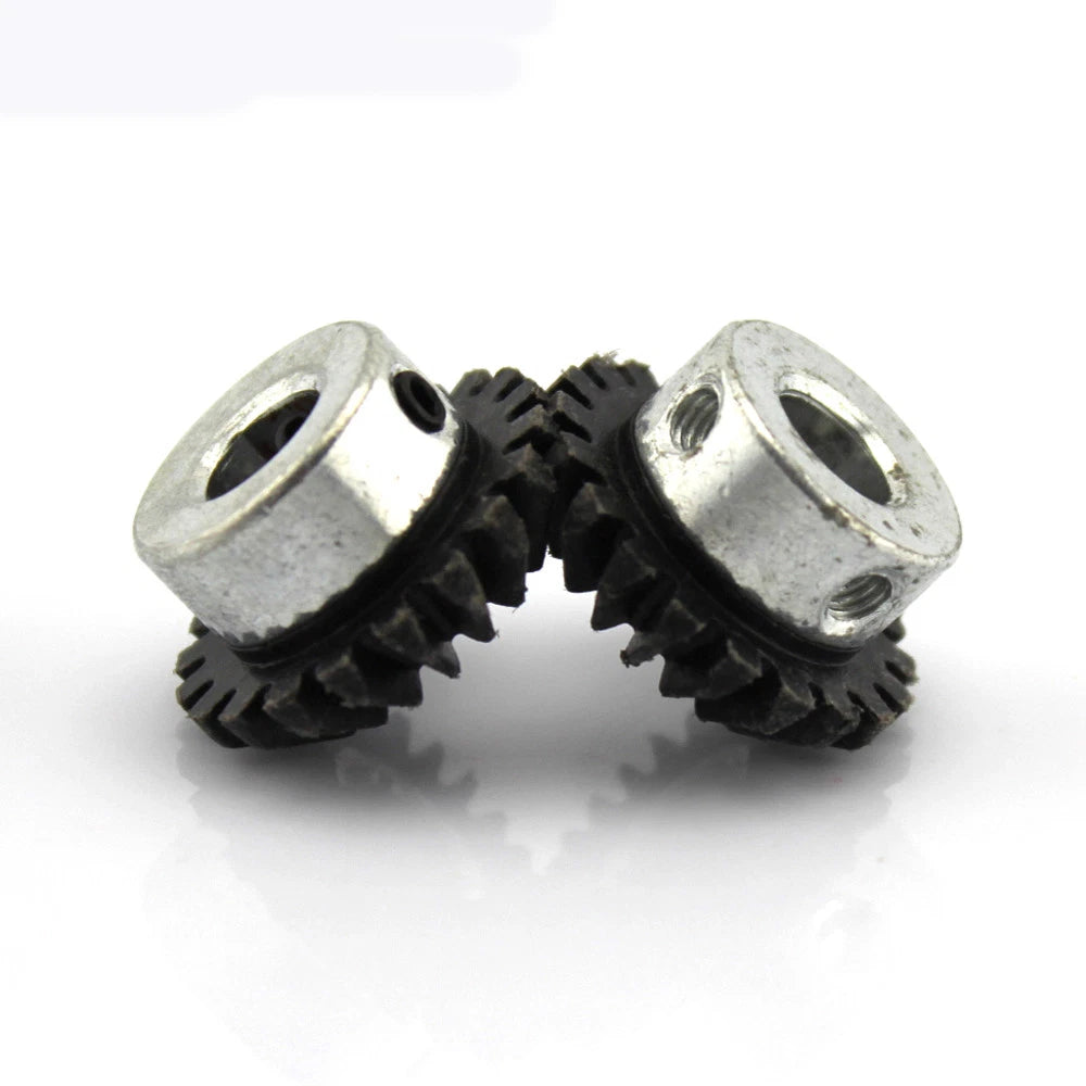 2pcs 20T 8mm Metal Bevel Gear Right Angle Drive Gears Modulus 1 Model DIY