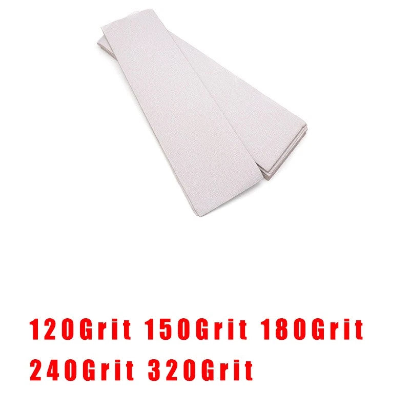 500 x 135mm Hook & Loop Sanding Strips — P120 to P320 Grit Sandpaper Rolls for Drywall Sanders