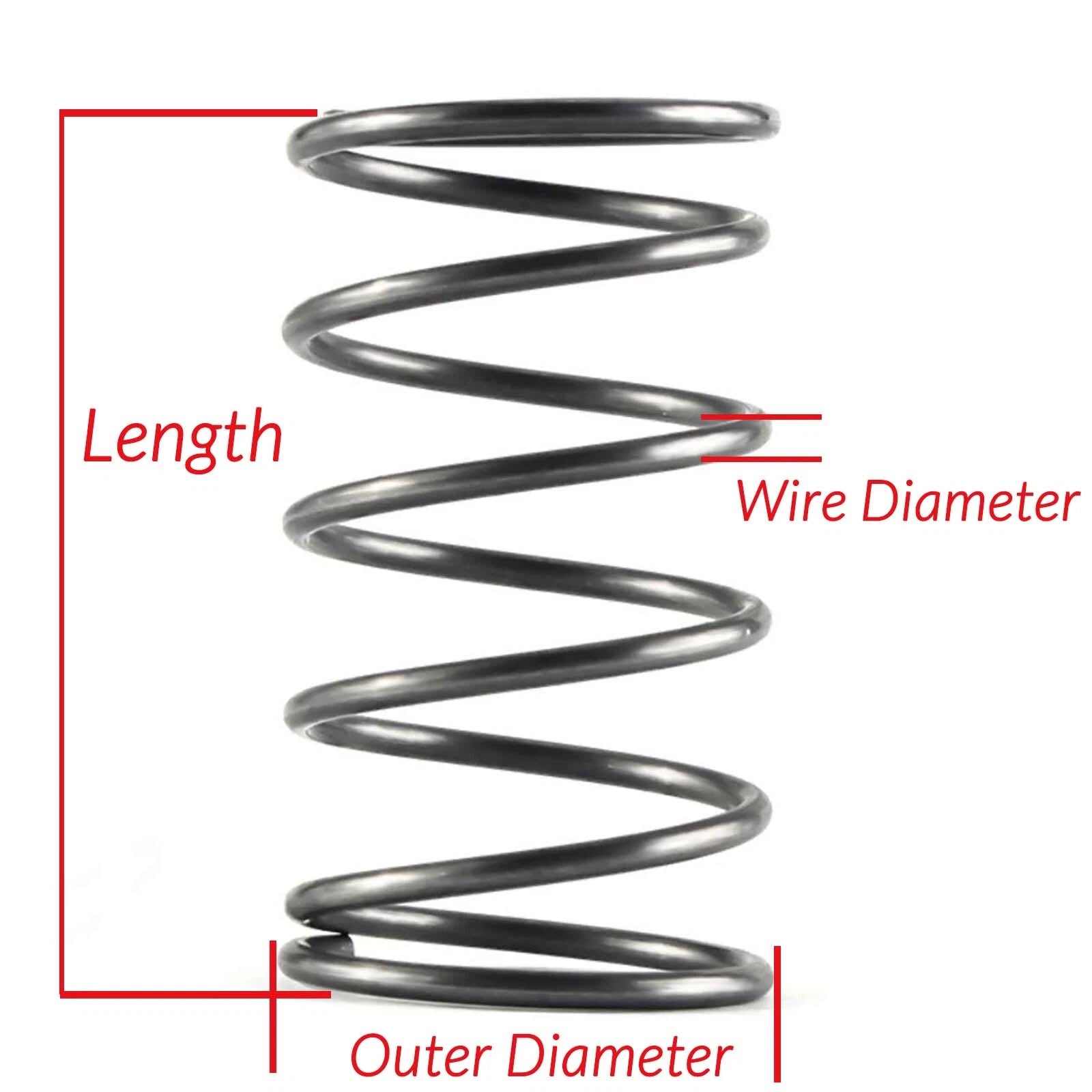 10pcs Wire Dia.0.7mm 0.8mm OD 5mm-16mm Small Springs Compression Spring Steel
