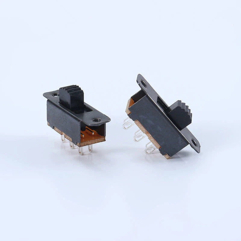 2-Position Mini SPDT PCB Slide Switch 6-Pin (5mm / 6mm) — Micro Interrupt Toggle