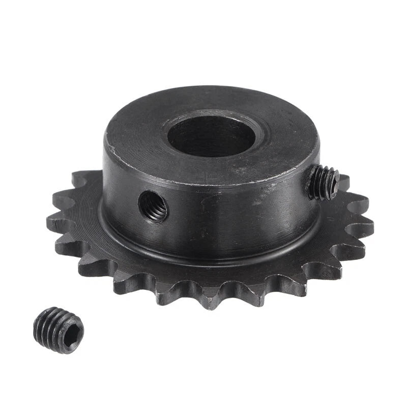 1/4" (04C) 25H Roller Chain Sprocket 45# Steel 9T-30T Tooth 15mm Thick