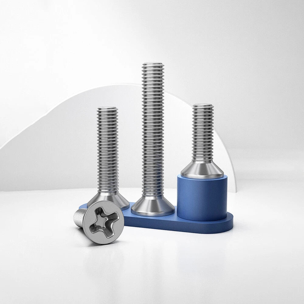 A2 Stainless Steel Pozi Countersunk Flat Head Machine Screws M3 M3.5 M4 DIN 965 — 3mm to 180mm