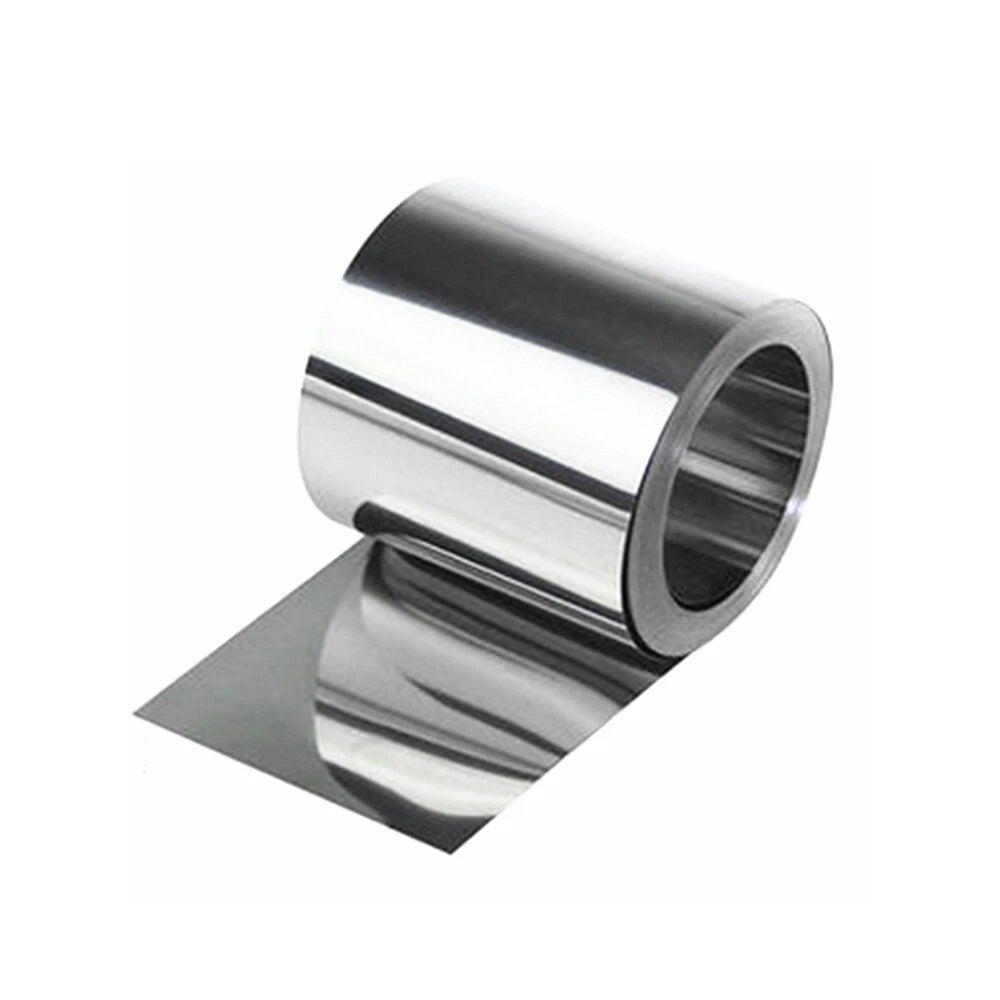 A2/304 Stainless Steel Foil Sheet 0.01mm-1mm Thick Fine Plate Metal Strip Roll