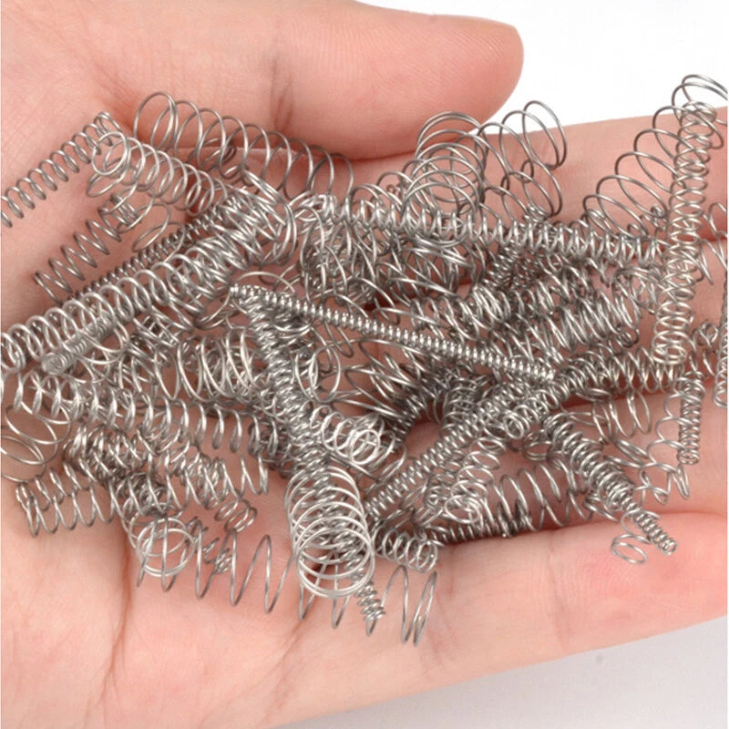 10Pcs Stainless Steel A2 Compression Pressure Springs Miniature Wire Dia 0.3mm