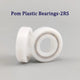 POM Plastic Bearing Deep Groove Ball Bearings Double-sided Sealing I.D:8-40mm