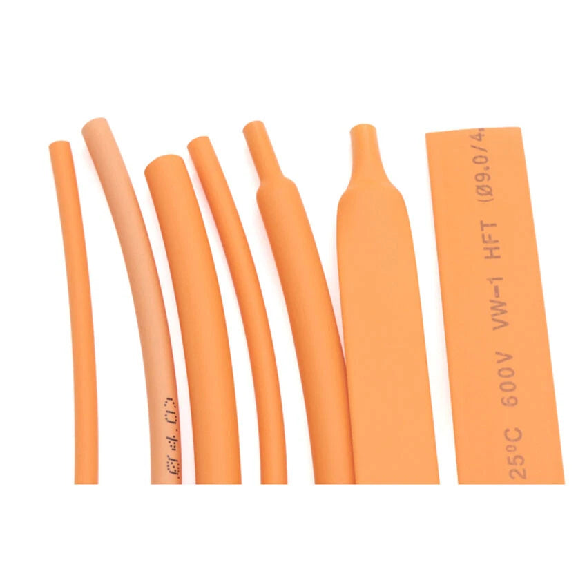 Orange Heat Shrink Tubing 2:1 Ratio – Electrical Wire Insulation Sleeving φ1mm–φ50mm