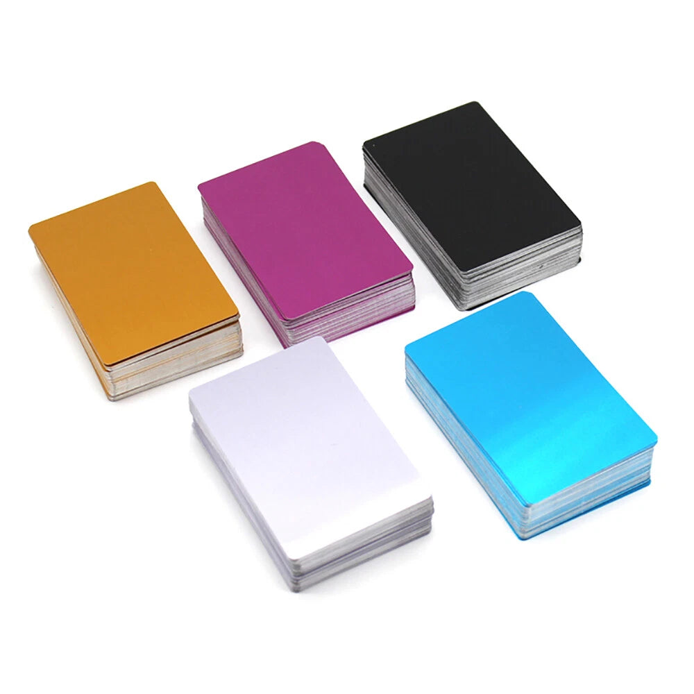 100PCS Colored Aluminum Alloy Sheet Metal Panel 54mm*86mm Color Aluminum Plate
