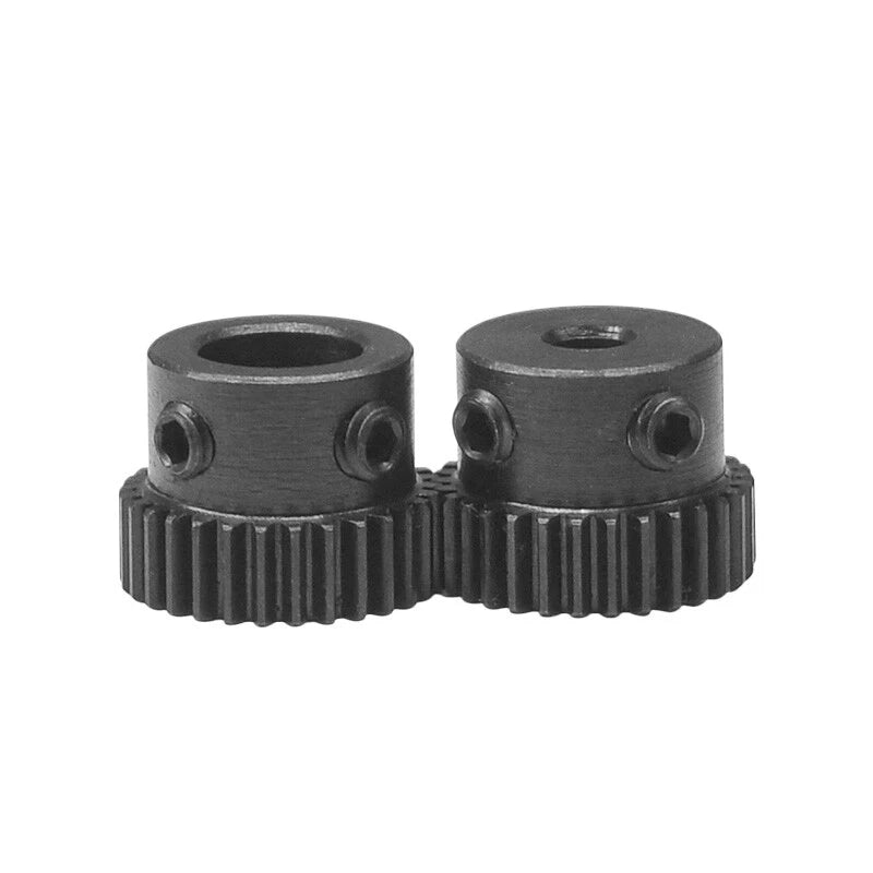 0.5 Mod Pinion Gear Black Steel Spur Gears with Step Transmission Gear 25 Teeth