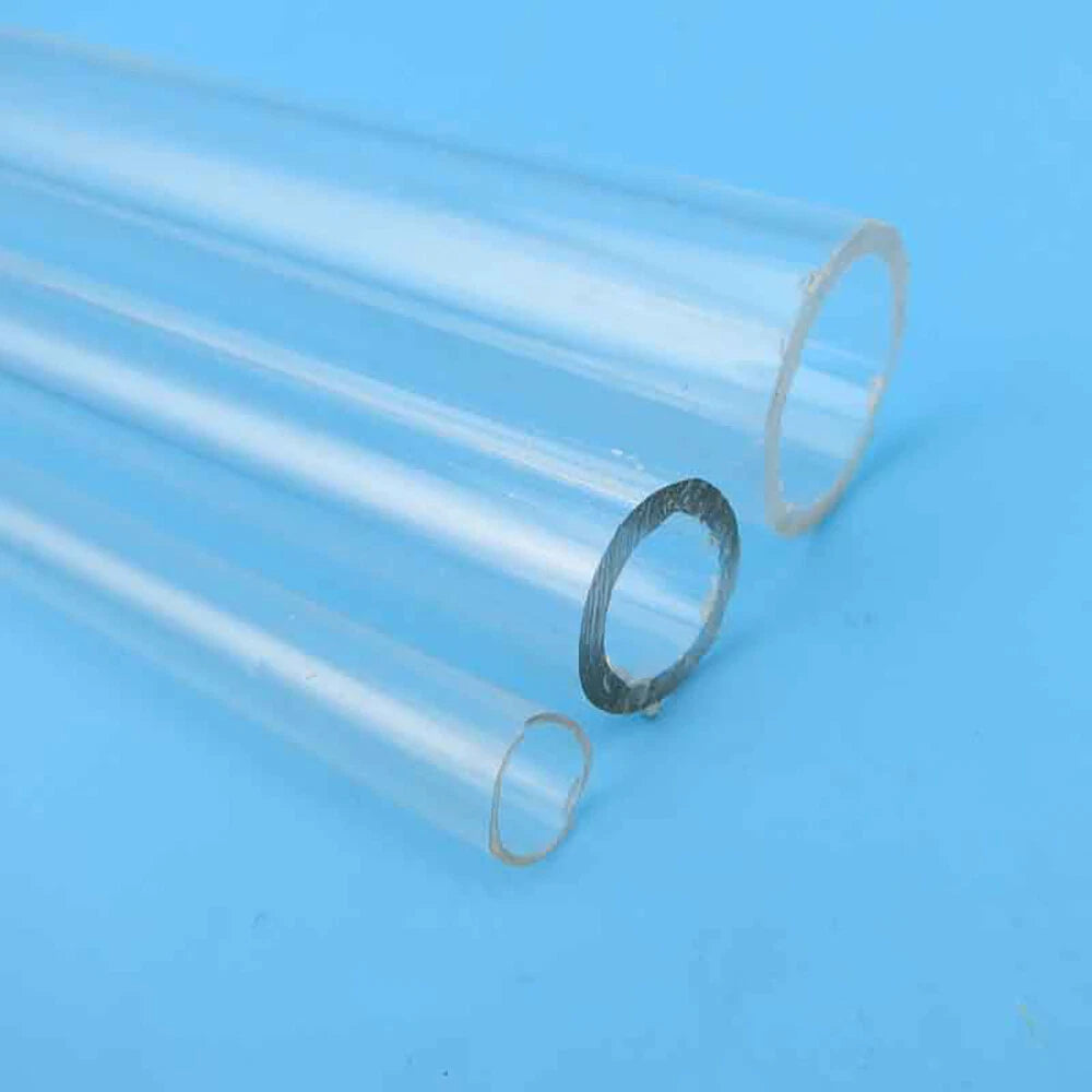 Clear Round Acrylic Tube — OD 8–20mm × 250mm | Perspex Hollow Pipe for Candles & DIY