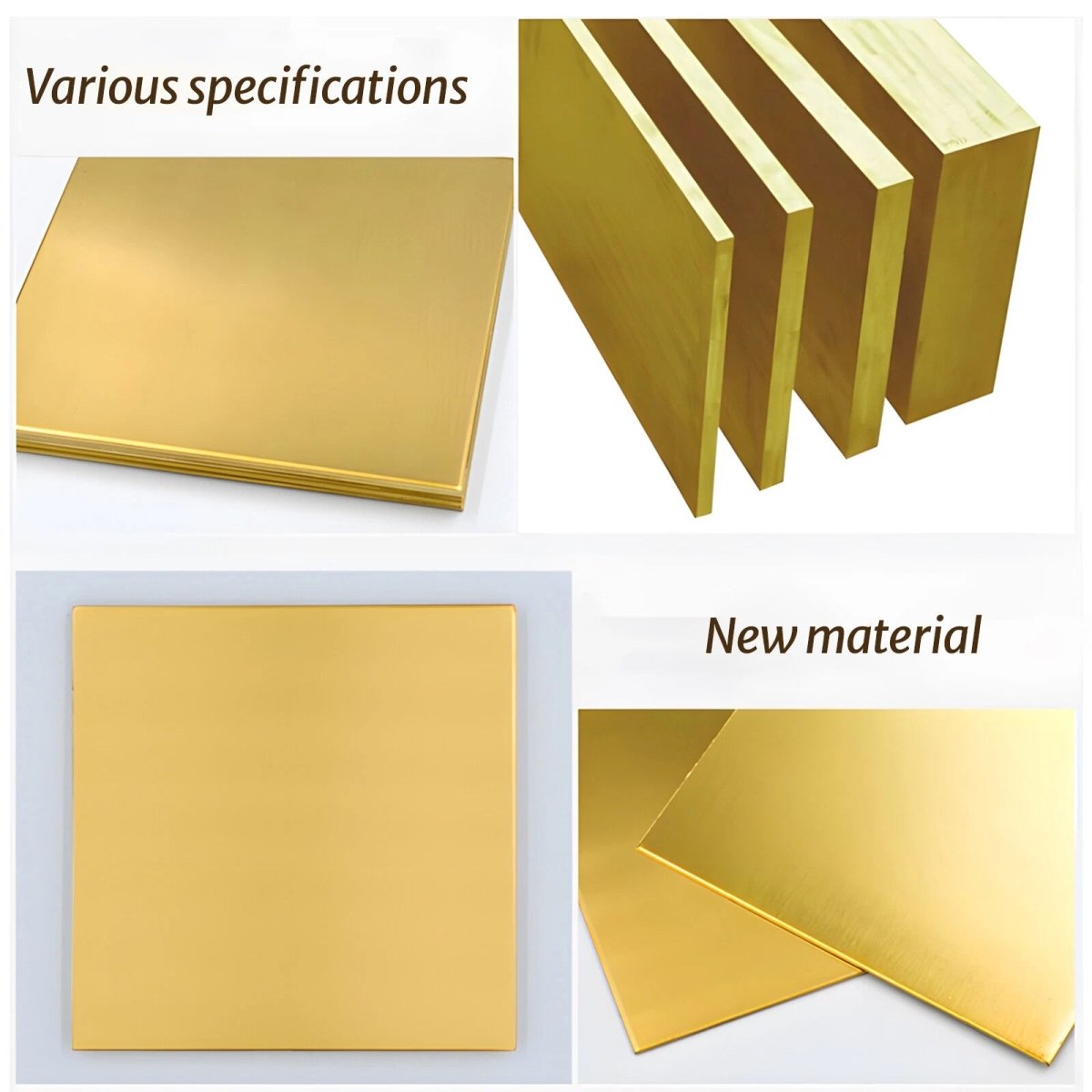 H62 Brass Sheet Various Sizes 2mm-8mm Thick Models making, Jewellery making - HomeDIYer