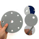 6 Inch（150mm）Hook & Loop Sponge Sandpaper 9 Hole Sanding Discs 300 - 3000 Grit