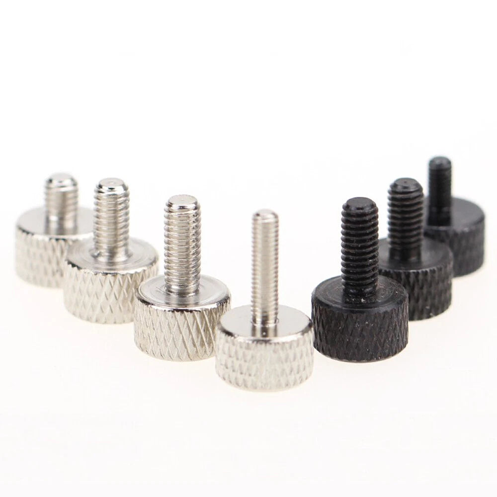 M2.5 Knurled Thumb Screws — Flat Head, Hand-Grip Bolts for PC Case & Electronics