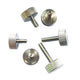 M3 M4x6mm-20mm Ni-Plated Carbon Steel Knurled Thumb Screws Hand Grip Knob Bolts