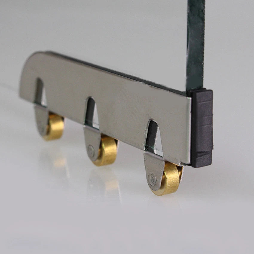 5mm Showcase Cabinet/Glass Door Stainless Steel Sliding Roller Wheel Pulley