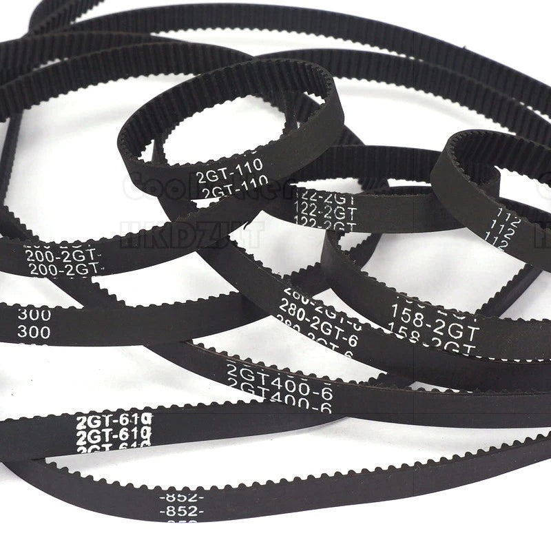 GT2 Closed Loop Timing Belt — 6 mm Width, 2 mm Pitch, 340–1000 mm for CNC & 3D Printer