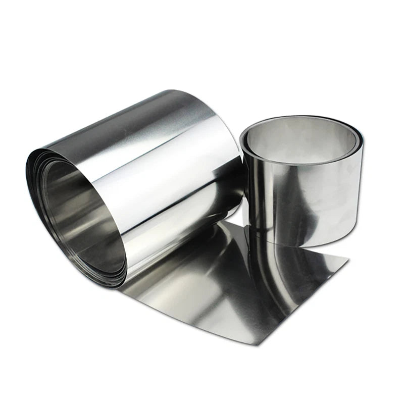 304 Stainless Steel Shim Sheet Foil Strip — 0.05 to 0.5mm Thick, 300×1000mm Metal Band Roll