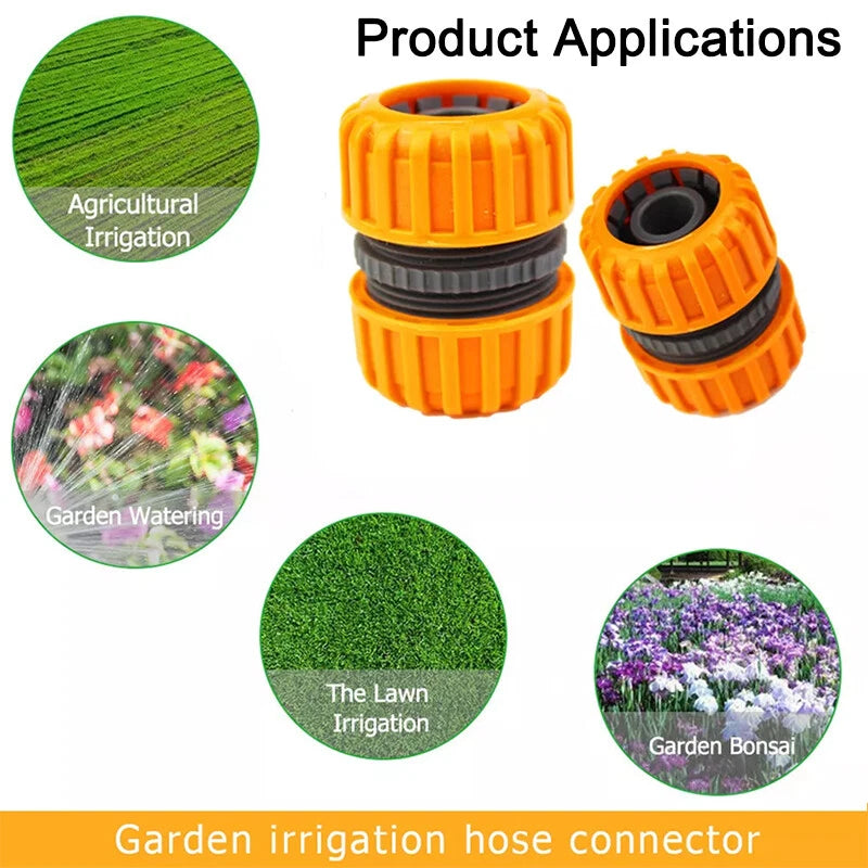 Hose Quick Connector — Universal Garden Hose Tap Adaptor Fitting (3/8" to 1")
