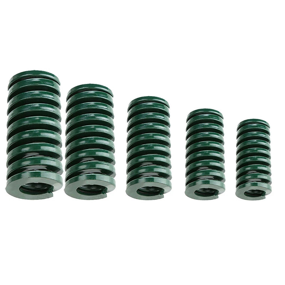 Green Heavy Load Duty Compression Die Spring 8-40mm Outer Dia & Up To 300mm Long