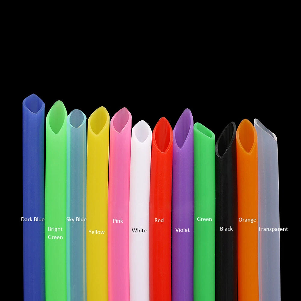 Food Grade Silicone Vacuum Hose Tube — Flexible Rubber Pipe, 0.5–60mm ID, Multiple Colors