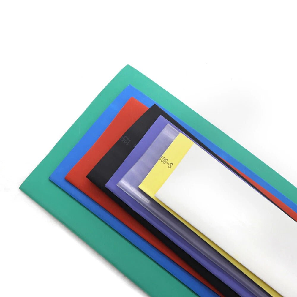 Heat Shrink Tubing 20cm — Φ20mm to Φ210mm, 2:1 Ratio, Black & Clear - HomeDIYer