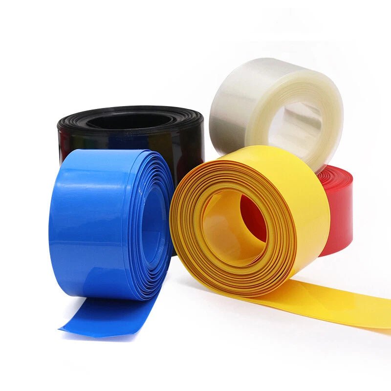 PVC Heat Shrink Tubing for RC Battery Packs — 55mm to 80mm, 12 Colors, 1–5 Meter - HomeDIYer
