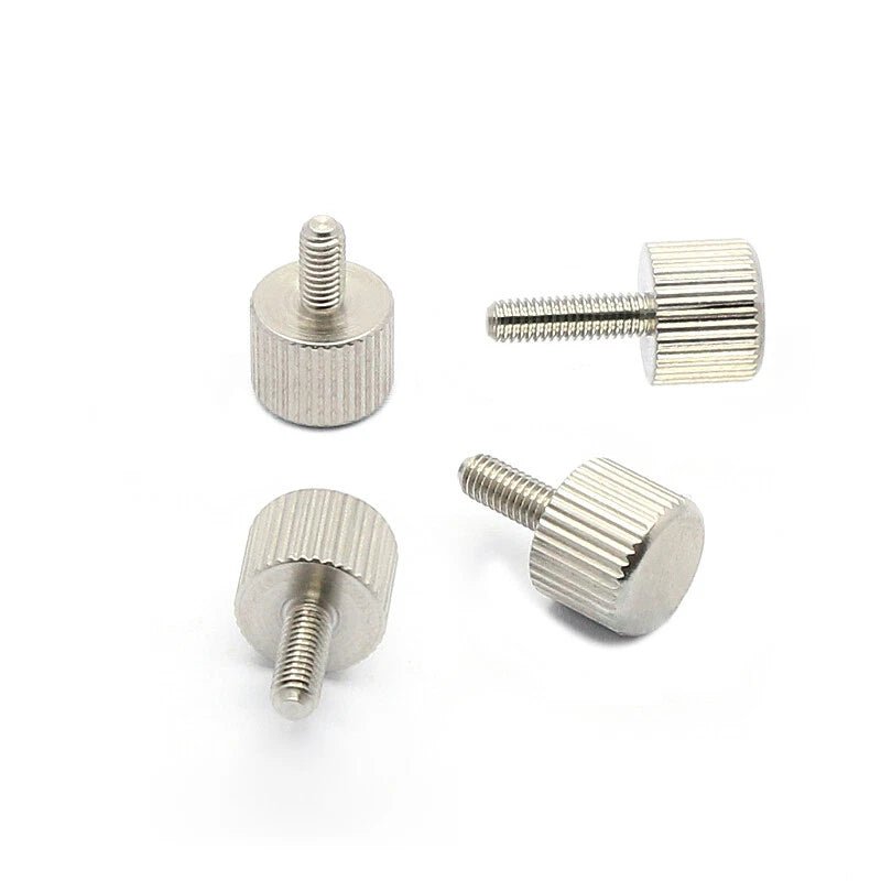 M3 303 Stainless Steel Straight Knurled Thumb Screws — 6 to 20mm, 7 Lengths - HomeDIYer