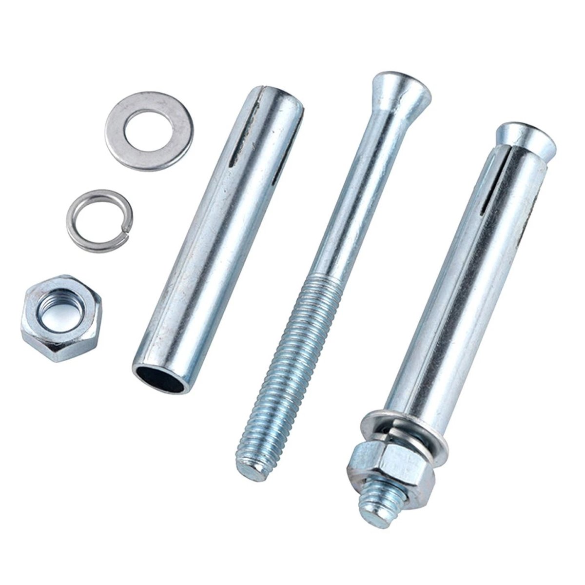 Sleeve Anchor Expansion Bolts for Concrete – Galvanised Carbon Steel M6 to M20 - HomeDIYer