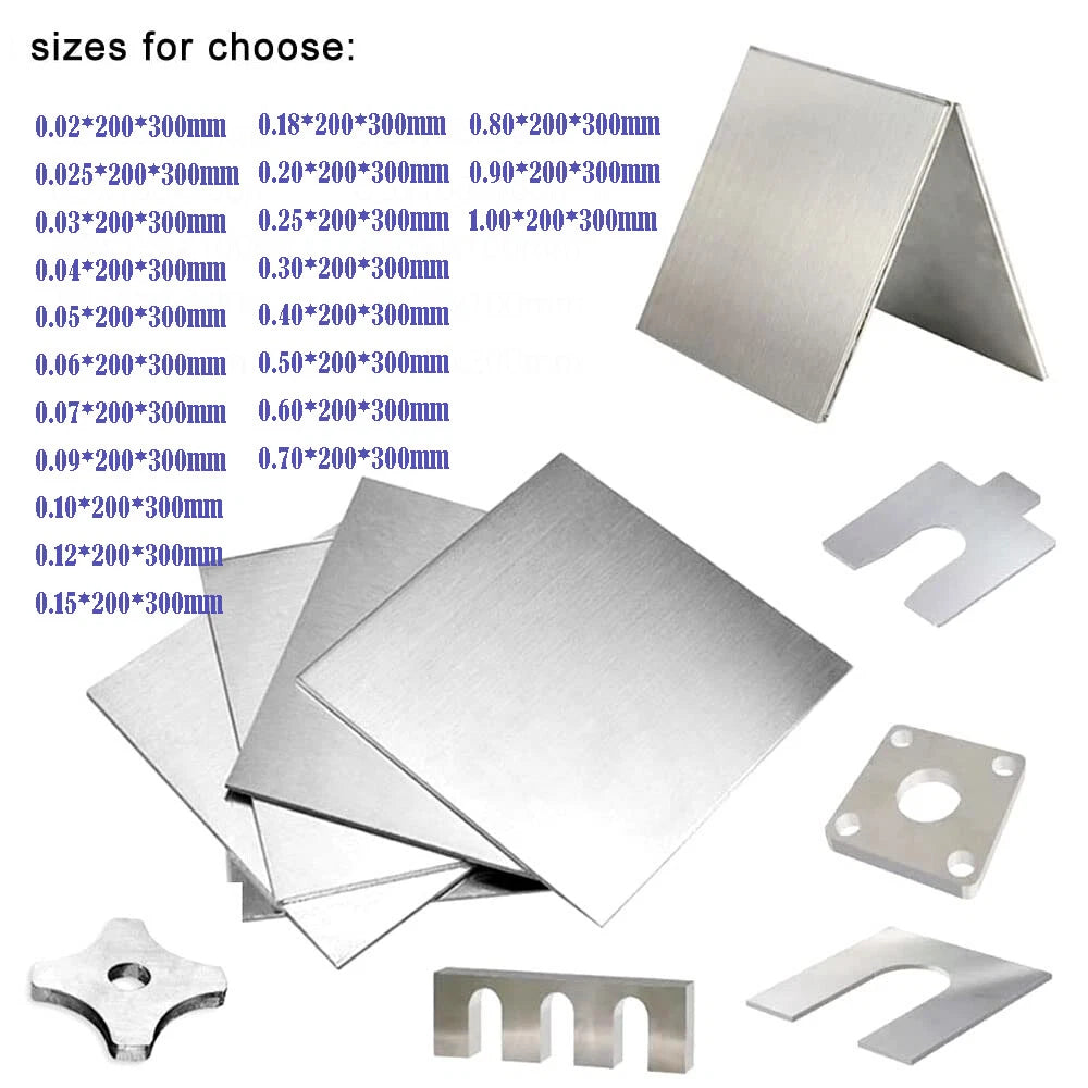 2MM Brushed Stainless Steel Sheet Grade 304 Guillotine Cut Plate Thick 0.02-1mm