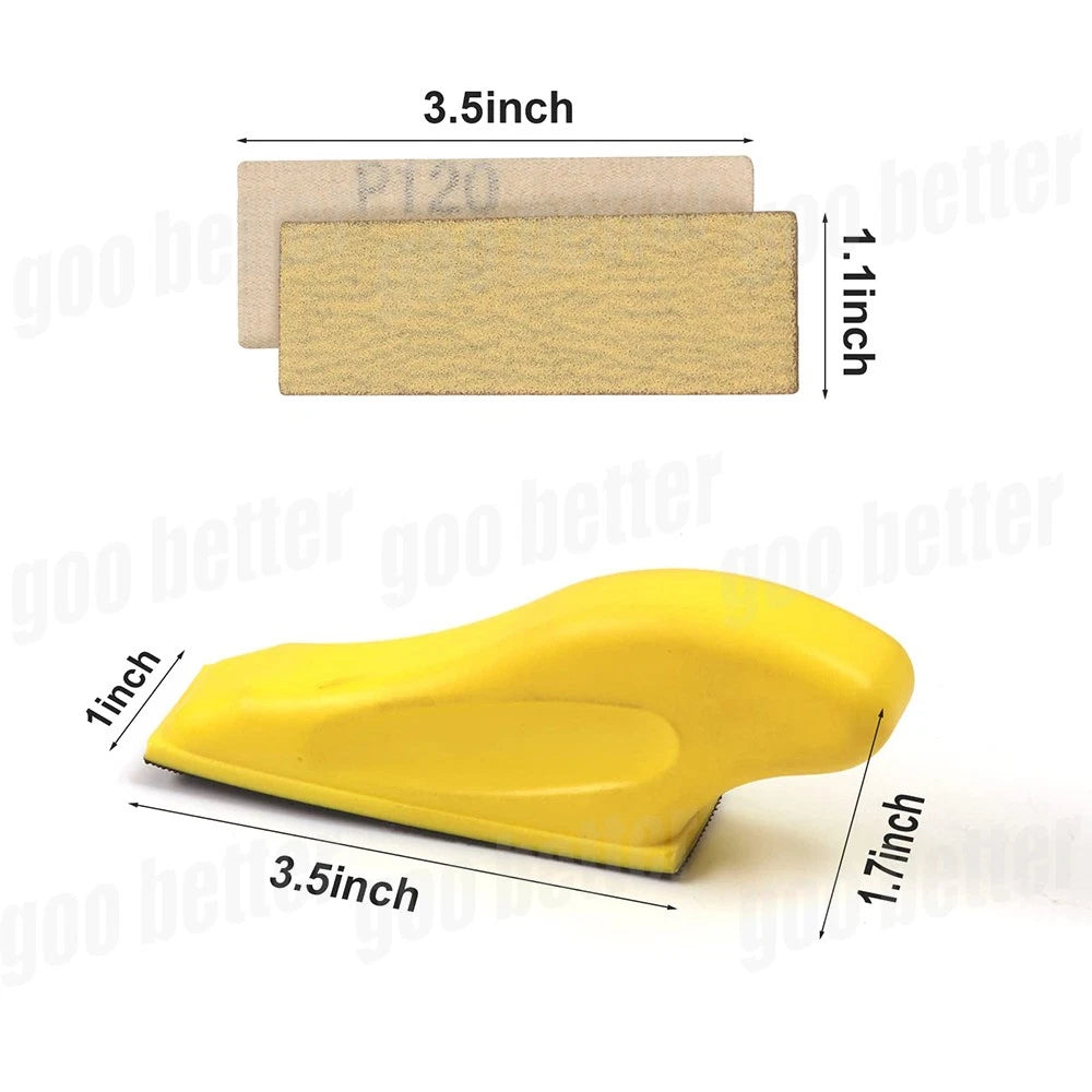 70PCS 3.5x1inch Woodworking Sandpaper Kit Detail Sanding Sheets 80 To 600 Grit