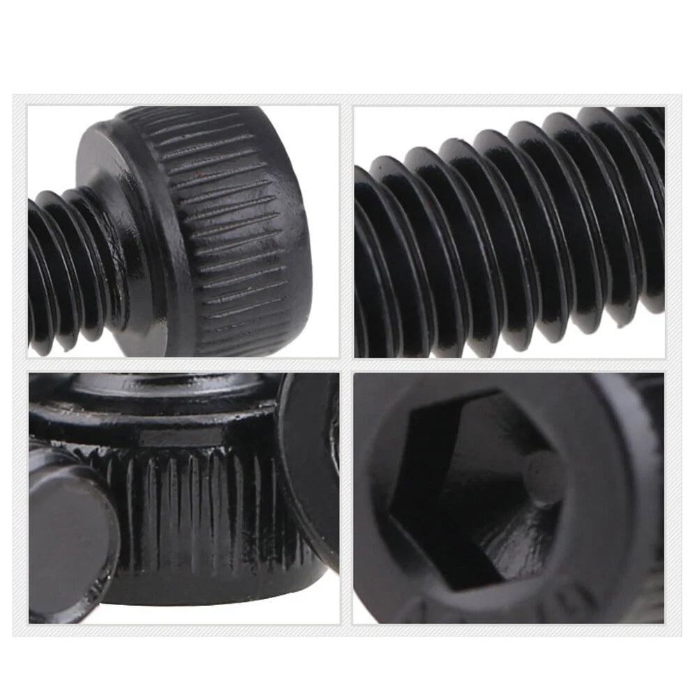 M3 M4 M5 Black Hex Socket Cap Head Screws – A2 Stainless Steel, Allen Drive, Electrophoresis Black