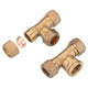 Brass Compression Fittings Reducing-Equal T Piece Female Coupling Connector