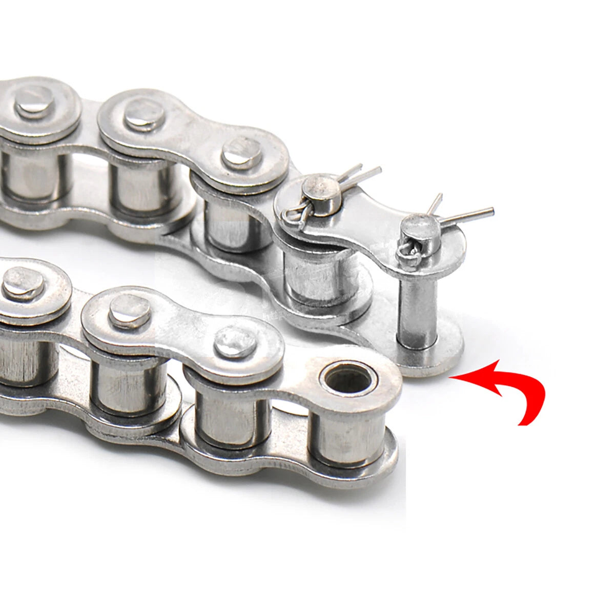 04C to 06C Transmission Drive Chain and Roller Chain Connector Full/Half Buckle