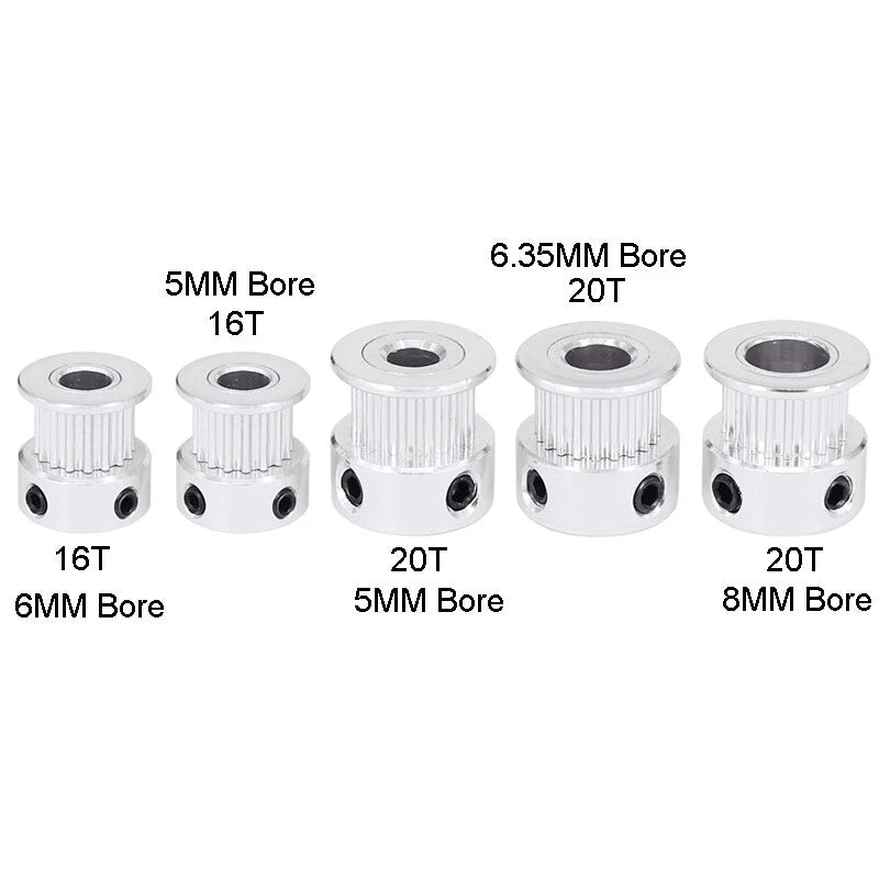 GT2 Timing Pulley 16/20/30 Teeth Bore 5/6/8mm Width 6mm Synchronous Wheels Gear