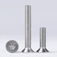 M8 Torx Countersunk Machine Screws – A2 Stainless Steel, 6‑Lobe Drive, Fully Threaded (Overall Length Includes Head)