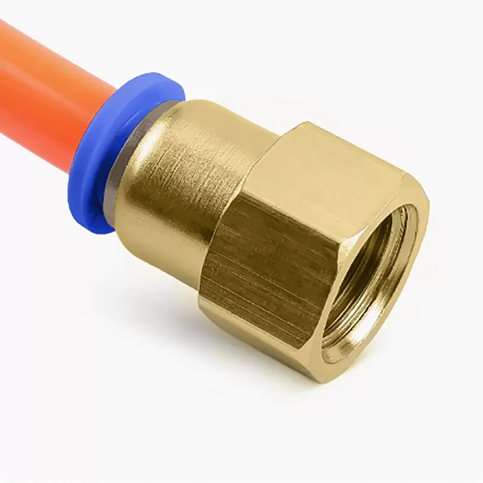 Pneumatic Straight Female Stud Push-In Fitting | BSP Thread x Hose Tube