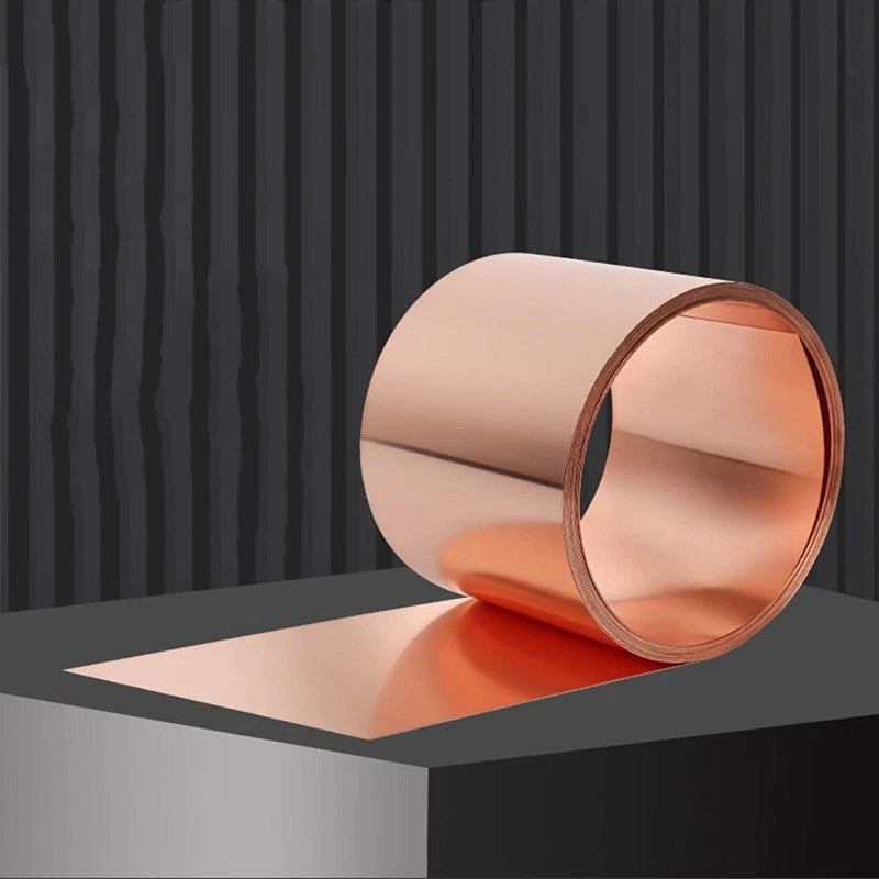 T2 Pure Copper Strip Metal Sheet Foil Plate Models Making Coil 5mm-120mm Width