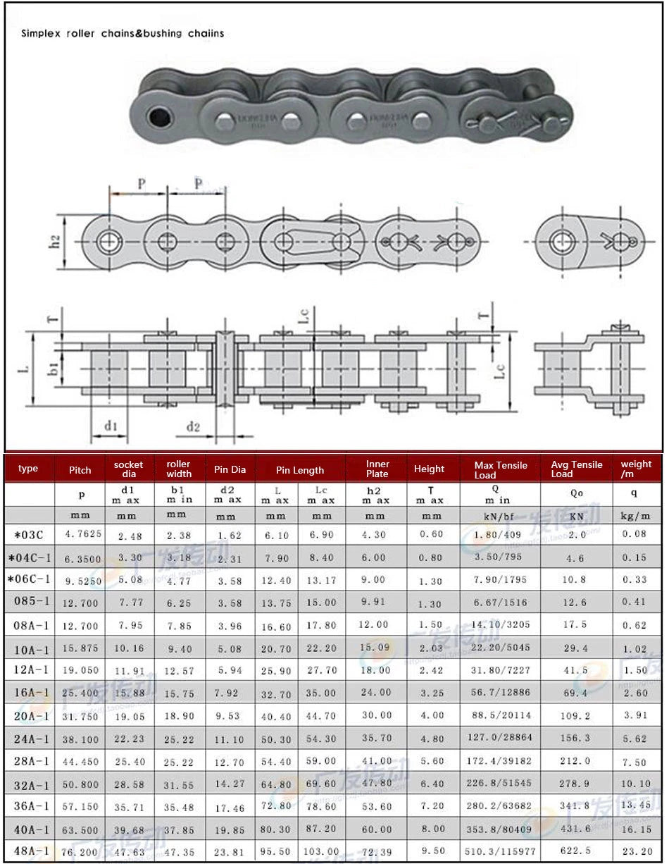 10Pcs #40 Roller Chain Connector Link Full Link 08B/08A For #40 Roller Chain