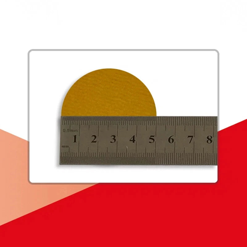 2" 50mm Yellow Dry Sandpaper Sheet Sanding Discs Polishing 240 320 500 Grit