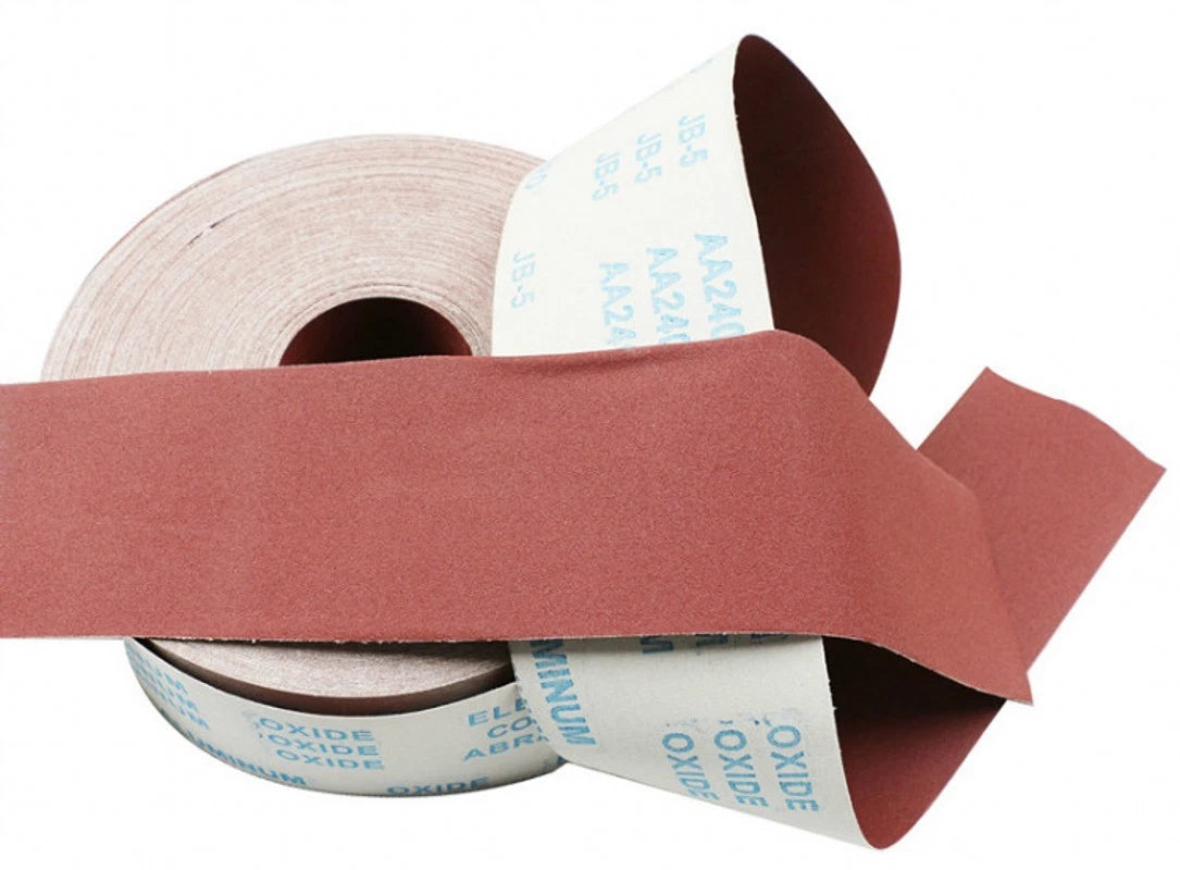 4‑Inch 100mm Aluminum Oxide Emery Cloth Roll — P60 to P1000 Grit Wet & Dry Sandpaper on Fabric Backing